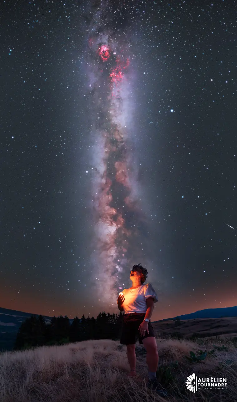 La Voie lactée dans un ciel étoilé, image évocatrice d'une lecture de thème astral